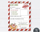 Editable Letter to Santa Template: Printable DIY North Pole Letter (Corjl)