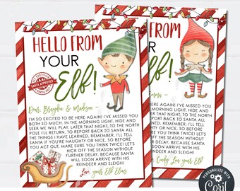 Editable Elf Arrival Letter: Christmas Printable (DIY with Corjl)
