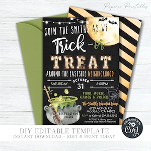 Printable Trick Or Treat Template