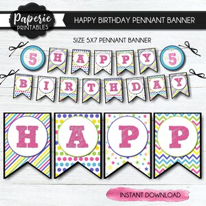 Gymnastics Birthday Banner: Tumbling Party Decor (Digital Download) #BP82