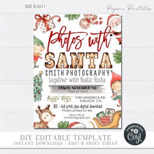 4x6 Santa Photo Album, 5x7, 8x10 Personalized Christmas Photo Book, Yearly  Santa Photos Keepsake, 48 Photos, Fam…