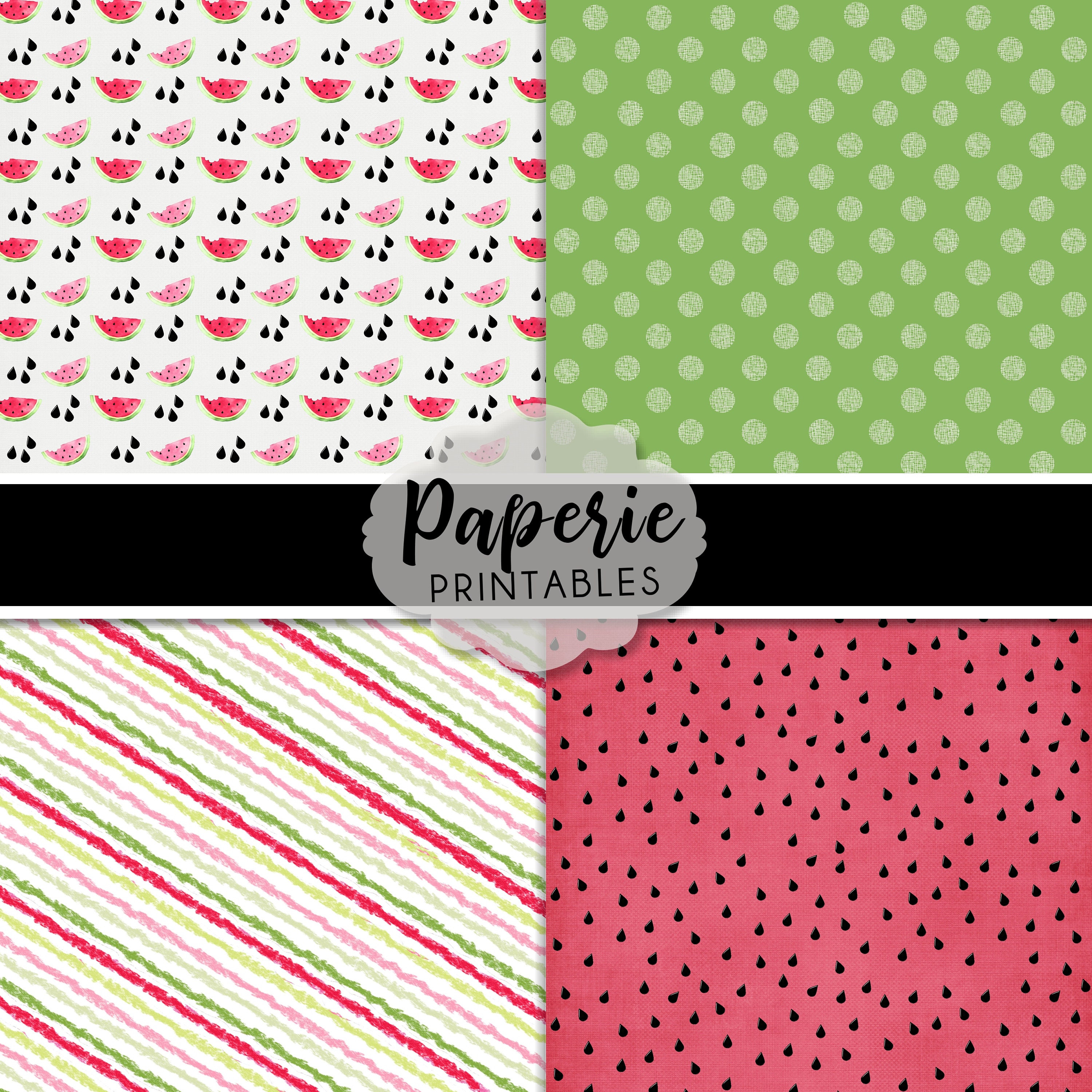 Hello Summer Digital Paper Pack: Scrapbook Clipart (8.5x11) (digital ...