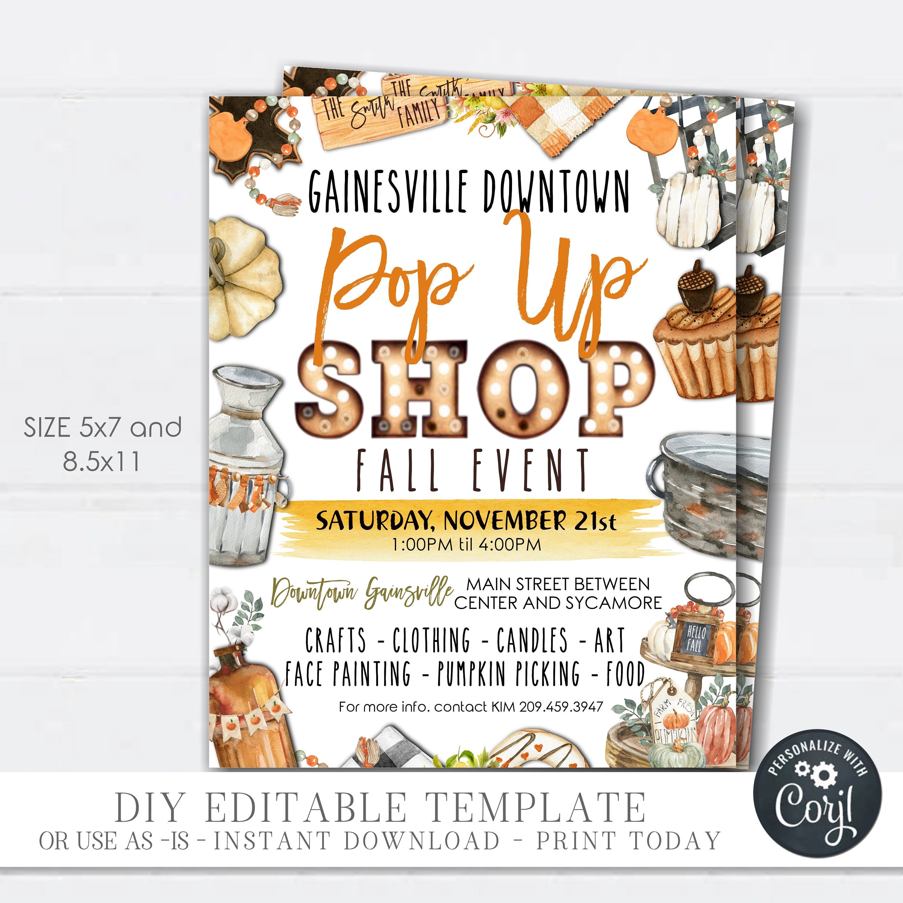 Sip See Pop Up Shop Event Flyer Editable Template | lupon.gov.ph