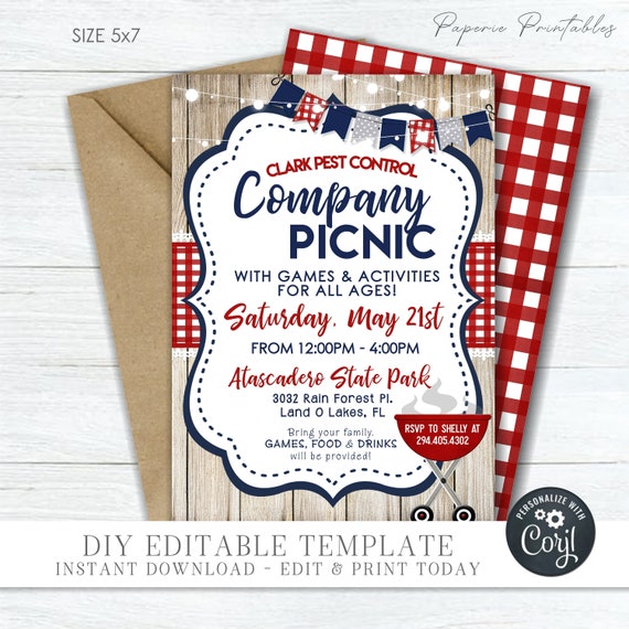 Company Picnic Invitation