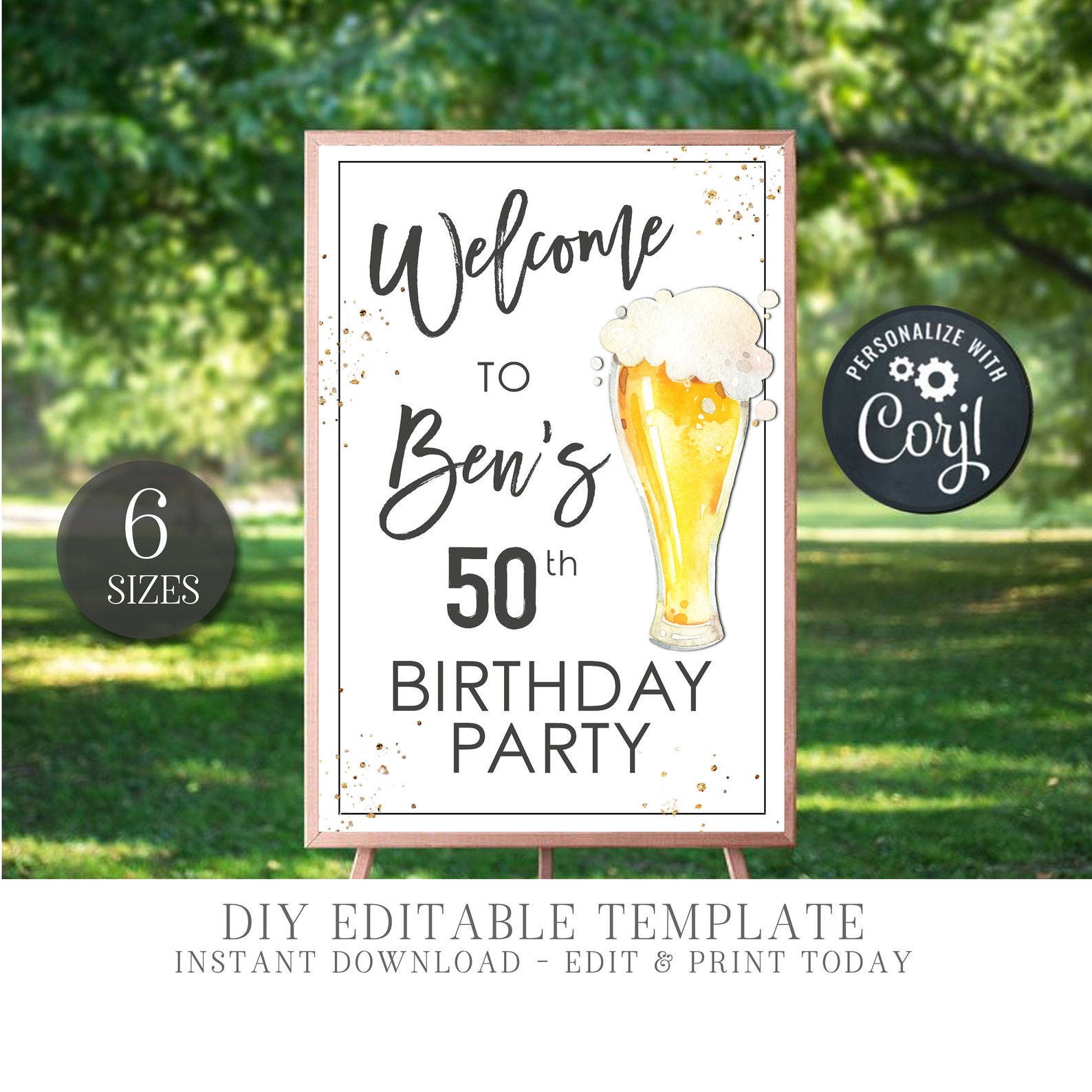 Editable Adult Birthday Party Decoration Birthday Party - Etsy