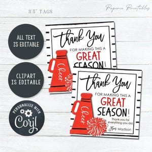 Coach Appreciation Gift Tags