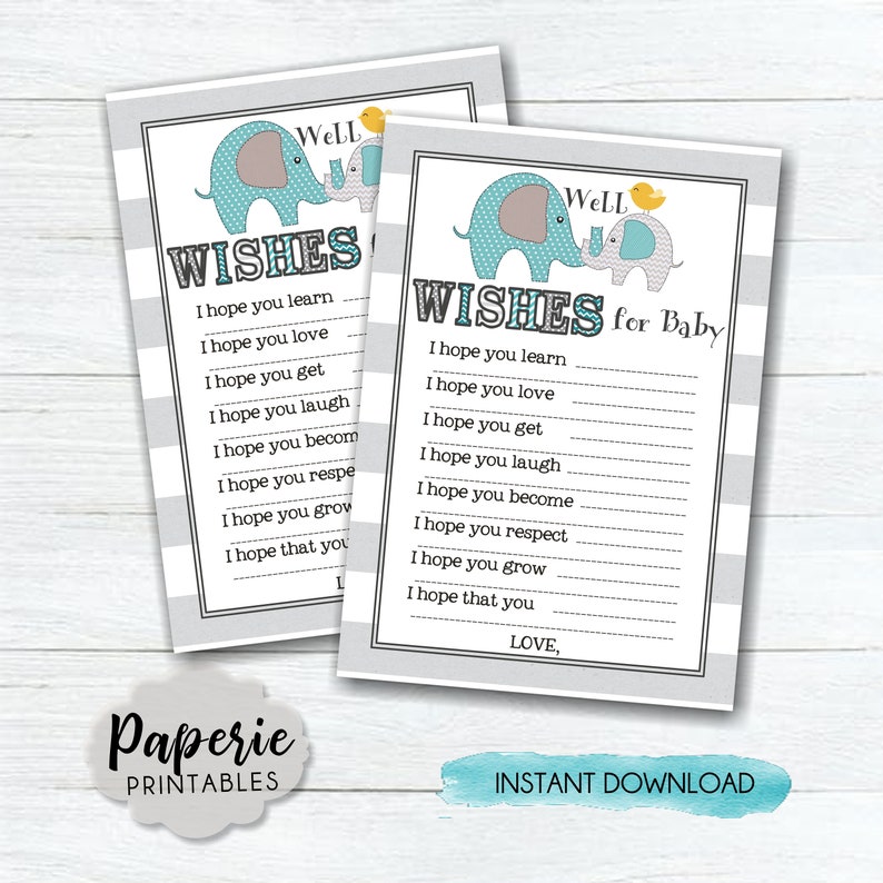 Boy Elephant Baby Shower Games Bundle Pack Elephant Baby Etsy