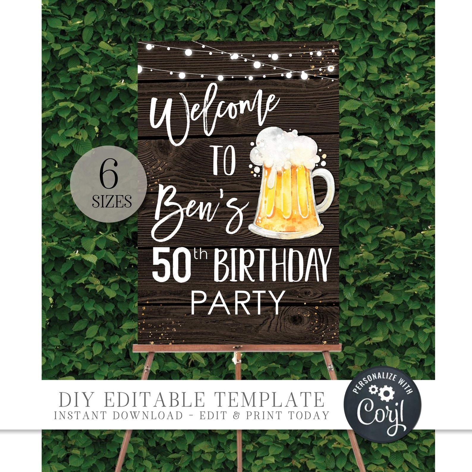 Editable Adult Birthday Party Decoration Birthday Party - Etsy