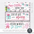 Editable Kids Birthday Coupon Book: Printable Gift (Edit with Corjl) #BC03