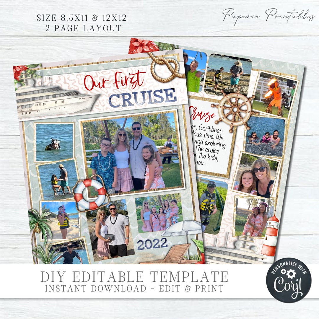 ⭐️Travel Scrapbook Page Kit Life's Journey Vacation⭐️