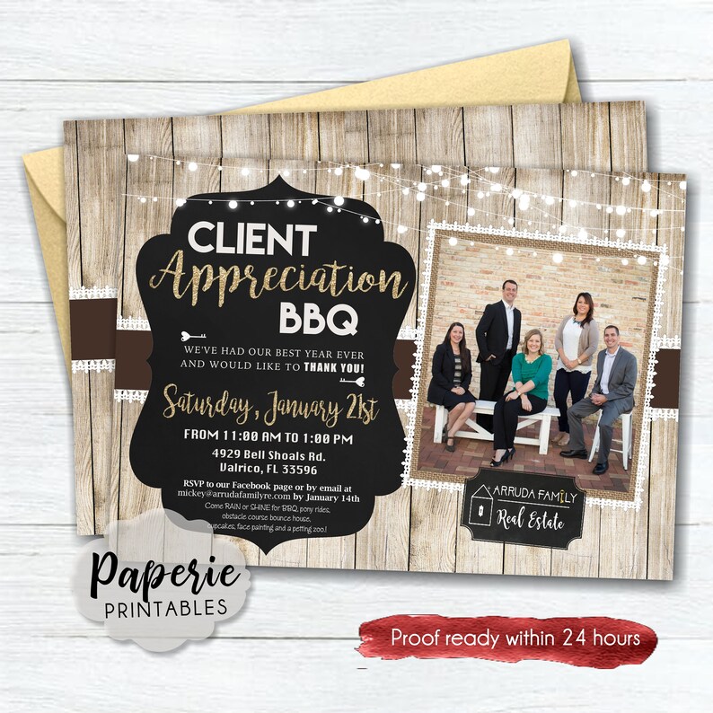 Company Party Invitation Client Appreciation Party - Etsy