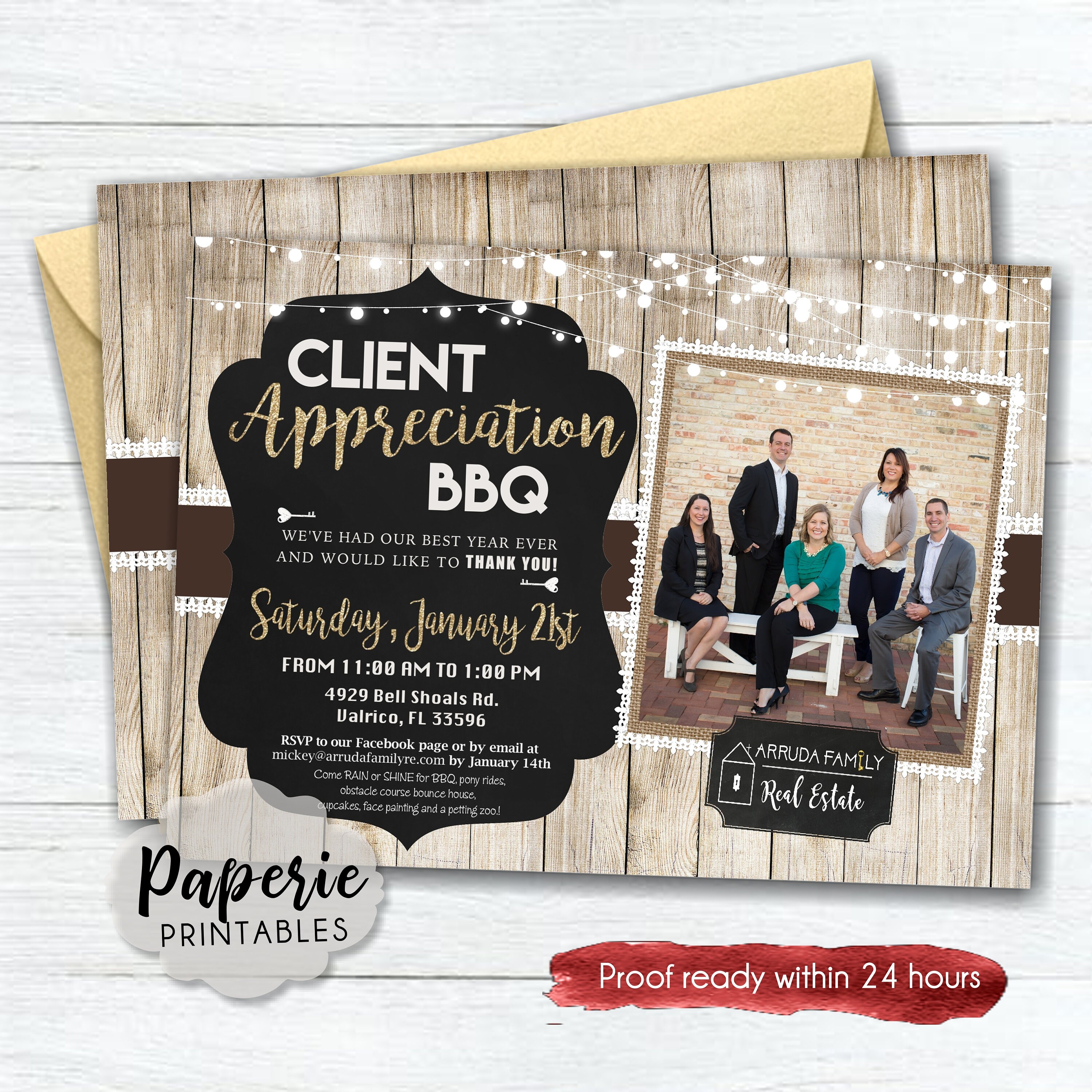 Company Party Invitation Client Appreciation Party - Etsy