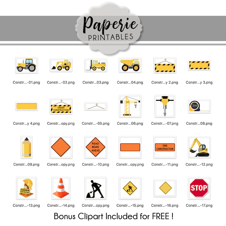 Dump Truck Construction Scrapbook Paper - 5 Sheets 12x12 Inch Cardstock For Crafting