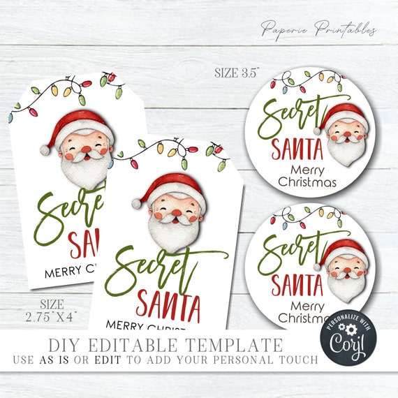 Christmas Gift Tags, Printable Gift Tag Template (1578458)