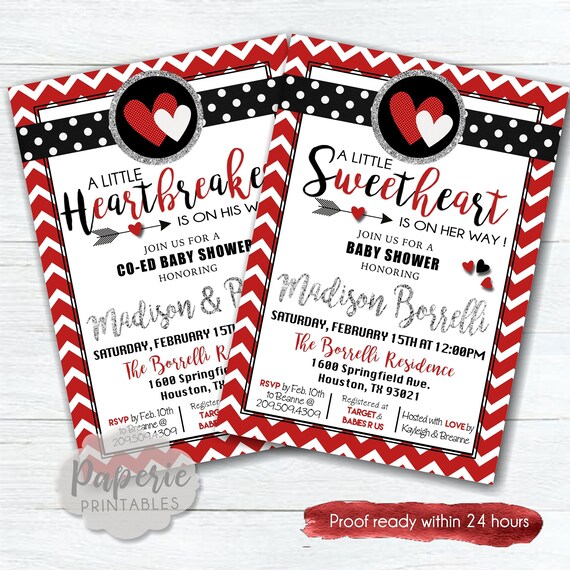 Valentines day baby shower 2025