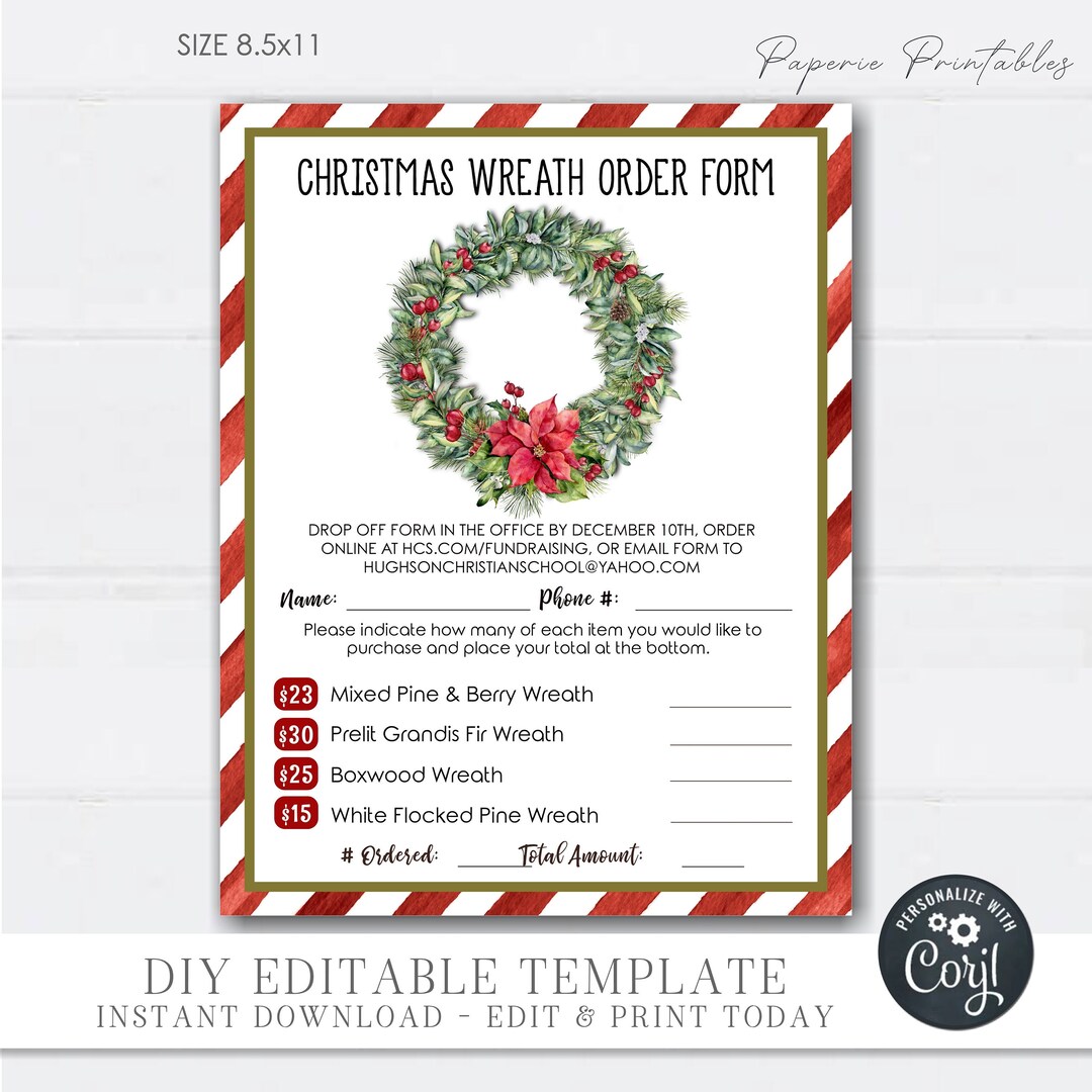 editable-christmas-wreath-fundraising-order-form-wreath-sale-order-form-christmas-wreath-order