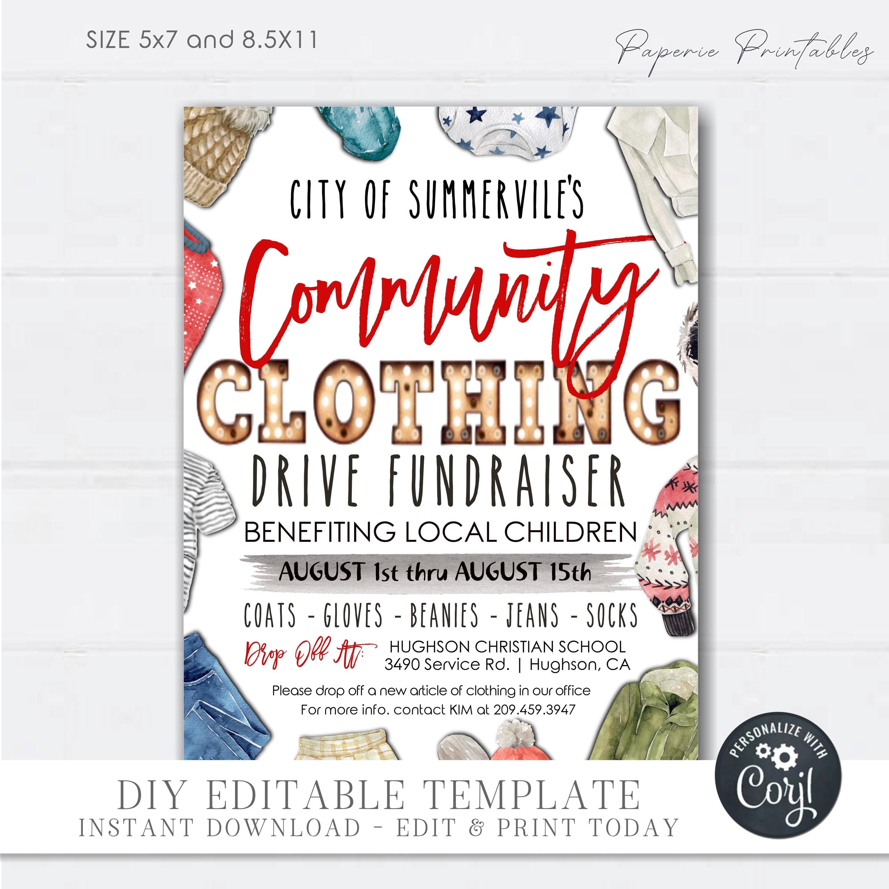 Image 5 for Clothing Drive Flyer Template