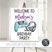Editable Video Game Party Signs, Gaming Party Signs, Gaming Birthday ...