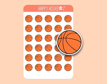 Basketball Sticker Sheet, Sports Stickers, Basketball Practice Reminder, To Do List Sticker Sheet, Journal Stickers, Planner Stickers