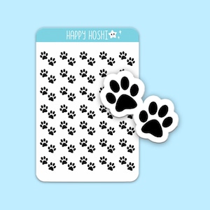 Paw Print Sticker Sheet, Animal Stickers, Dog Sticker Sheet, Agenda Stickers, To Do List Sticker Sheet, Journal Stickers, Planner Stickers
