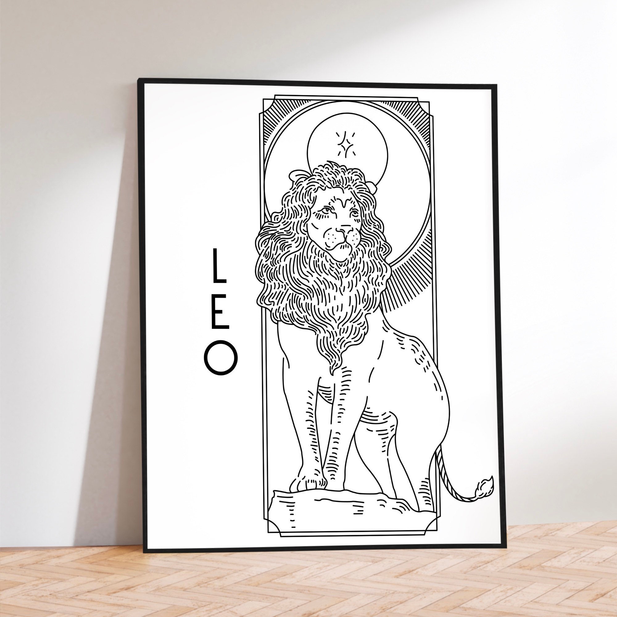 Leo Print Leo Gift Leo Zodiac Sign Zodiac Poster Zodiac - Etsy