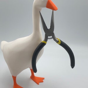 Untitled Goose Game Key Holder figurine statue model with magnet Horrible Entitled Goose steal things and win Honk and Bonk image 2