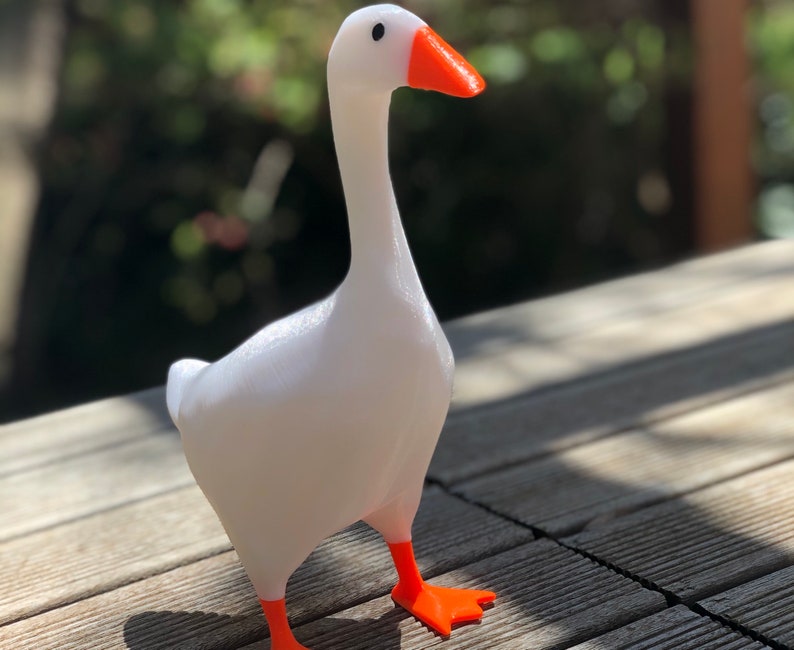 Untitled Goose Game Key Holder figurine statue model with magnet Horrible Entitled Goose steal things and win Honk and Bonk image 1