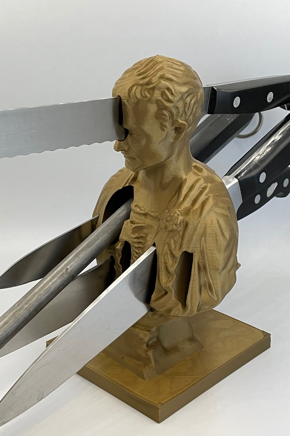 Julius Caesar Knife Block Etsy