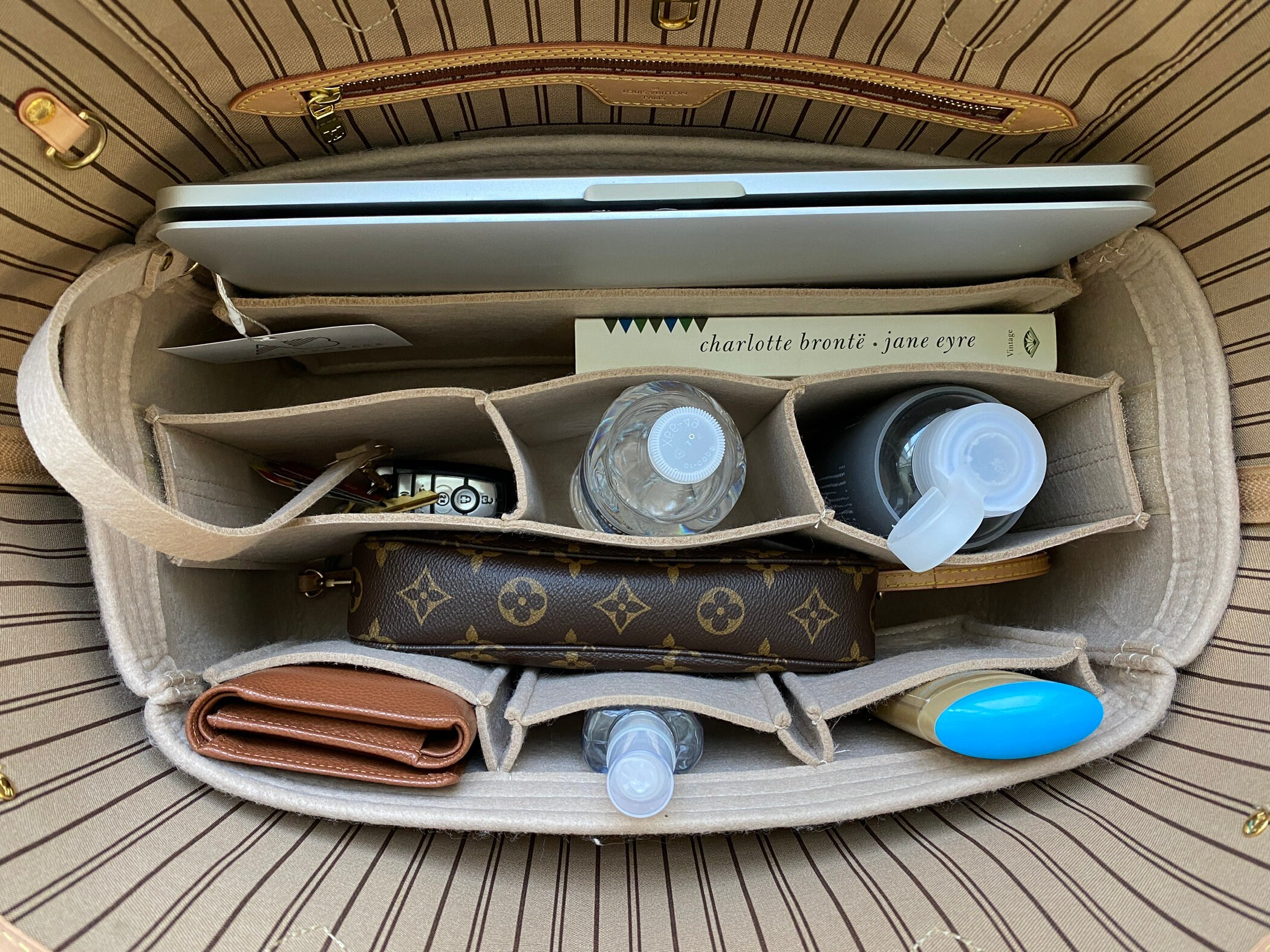 Louis Vuitton LV Neverfull NF MM Purse Organizer Insert Shaper Liner –  AlgorithmBags