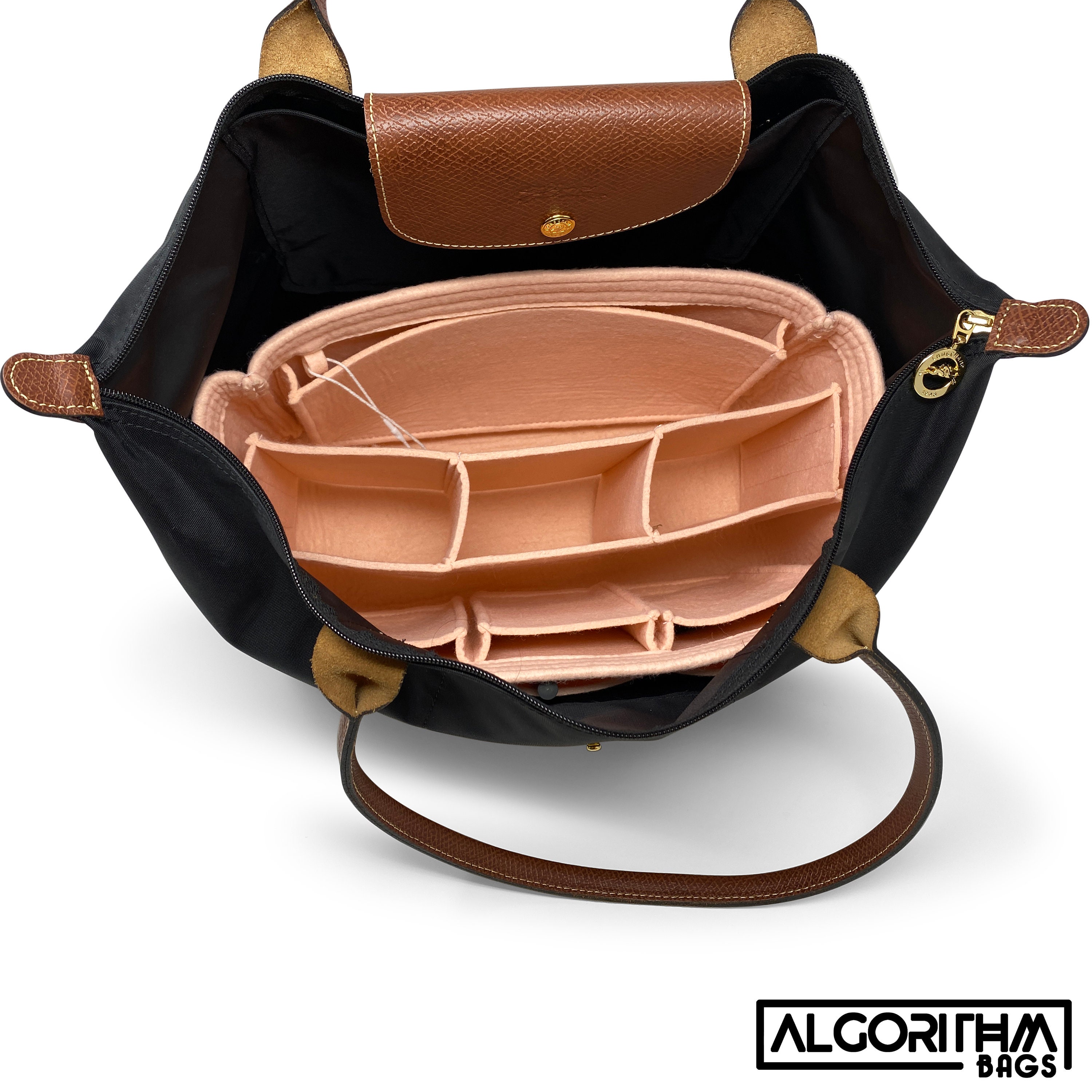  Zoomoni LV Neverfull Saint Louis Longchamp Le Pliage Tote  Premium Felt Purse Handbag & Tote Bag Insert Organizer Shaper (Handmade)  Soft Structure Support, 7 Sizes (NEVERFULL PM) : Handmade Products