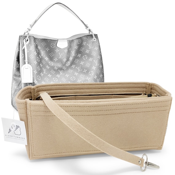 Graceful PM Organizer] Felt Purse Insert with Middle Zip Pouch, Custo