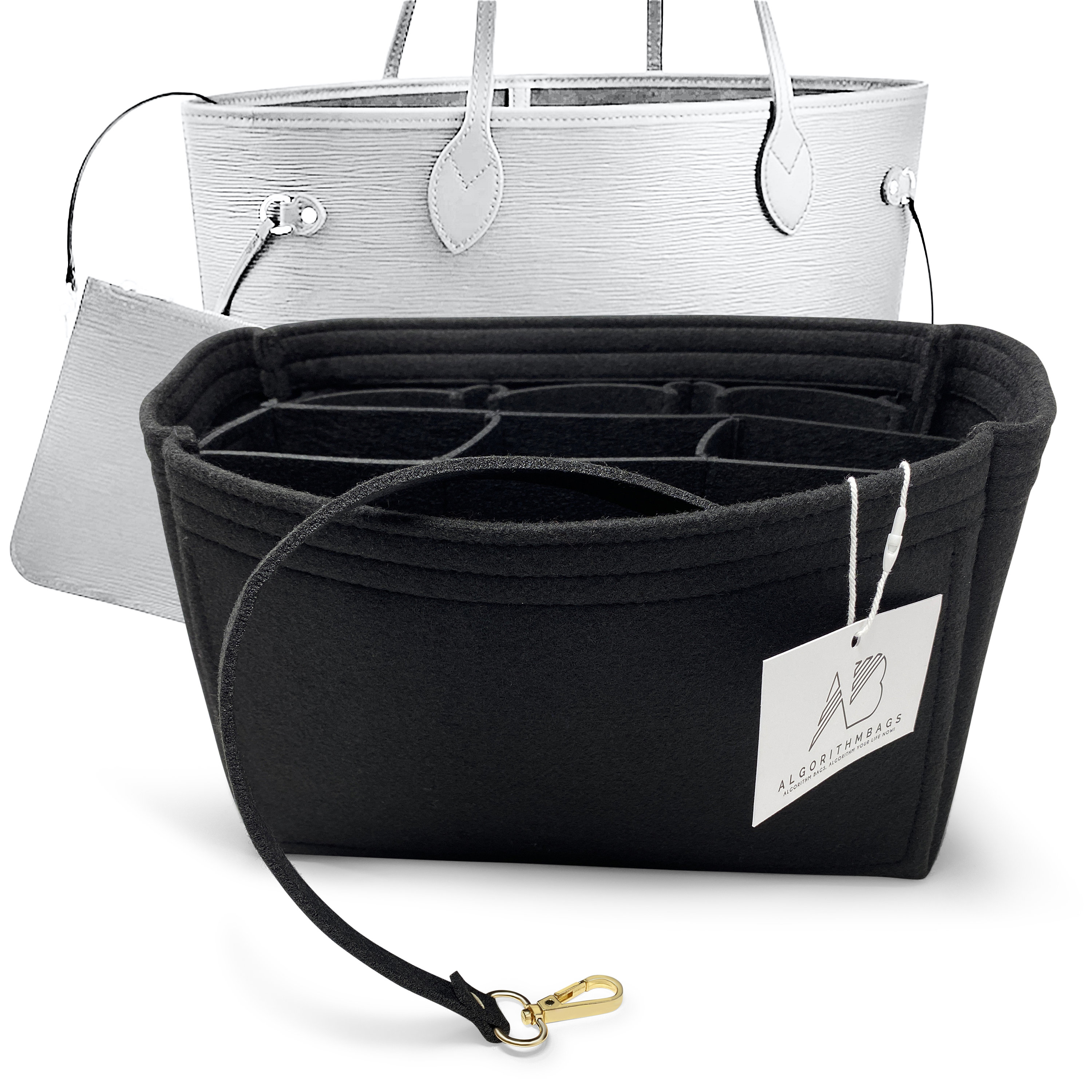Soft andLight】Bag Organizer Insert For Lv Neverfull GM MM PM Bucket  Organiser Divider Shaper Protector Compartment Inner Lining - AliExpress