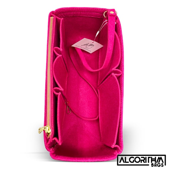  TTdayup Felt Purse Organizer Insert with Zipper,Bag in Bag  Shell Shaper Handbag & Tote Organizer Fits in Alma BB PM Tote(pink,Alma BB)  : Clothing, Shoes & Jewelry