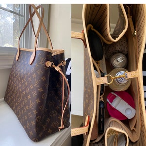 (1-154/ LV-NF-MM-GameOn) Bag Organizer for LV Neverfull MM Game On,  Empreinte / and Any Micro Fiber lining.