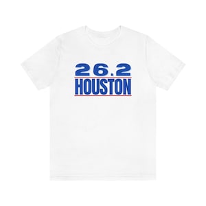 26.2 Houston Marathon Shirt, Gift for Runner, Unisex Jersey Short Sleeve Tee, Marathon Shirt, Marathoner, Shirt for Runner