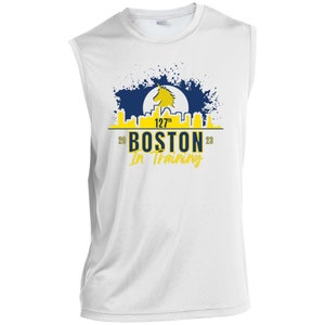 Boston Runner, Men’s Sleeveless Performance Tee, Boston Qualified, 2023 or 2024 Boston