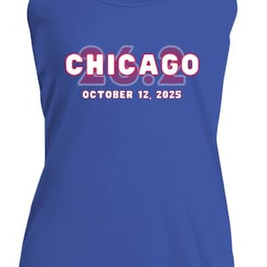 Chicago Running Tank, Womens Performance Racerback Tank, Marathon Tank, 2025, 2024 Chicago Tank