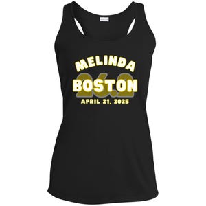 Boston Race Day Tank, Major Marathon Check list, Womens Racerback Tank, Marathon Tank