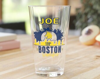 Boston Qualified, 26.2 Pint Glass, 16oz, Boston Runner, Gift for Boston Runner, Boston Beer Glass, 2025, custom year