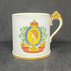 Vintage 1953 Queen Elizabeth II Coronation Mug: Radfords Bone China