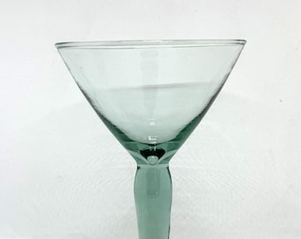 Single handblown martini glass, 8 ounces