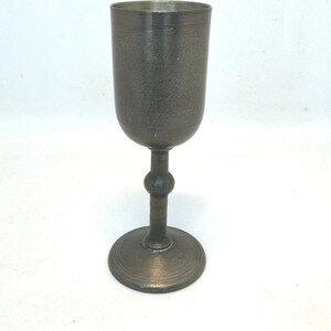 Vintage Pewter Cordial Cup: Swedish Chalice by Thorild Knutson