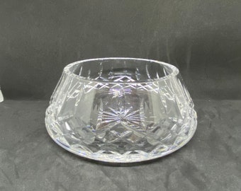 Marquis by Waterford Crystalline Rose Bowl 4 Tall Heavy 80's 90's