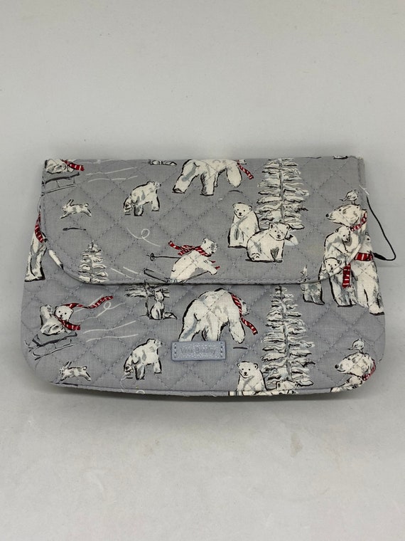 Vera Bradley Polar Bear design makeup bag, brush … - image 1