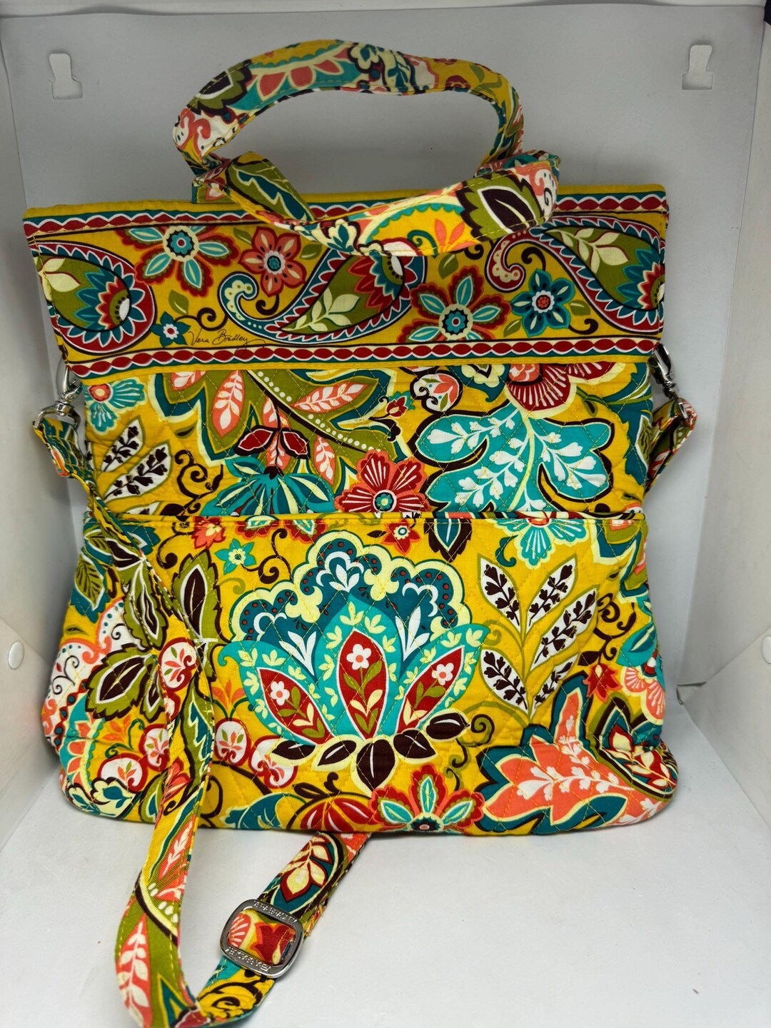 Vera Bradley Provencal Bucket Bag: Large Floral Tote With