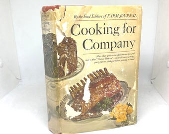 Vintage "Cooking for Company" Cookbook - 1968 Farm Journal Recipes