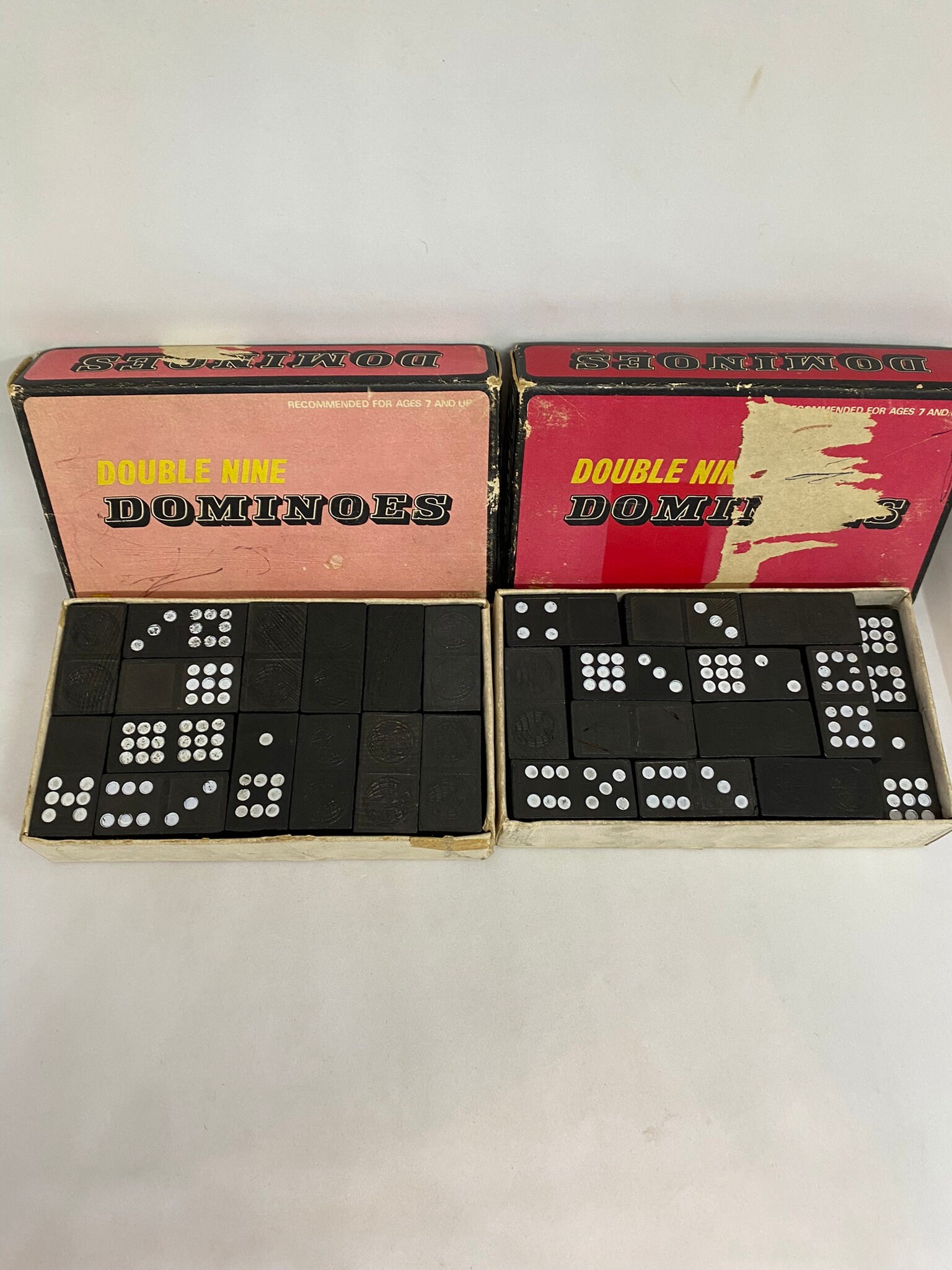 Vintage Double Nine Dominoes - Two Box Set - Lion Rock 1879 - Etsy