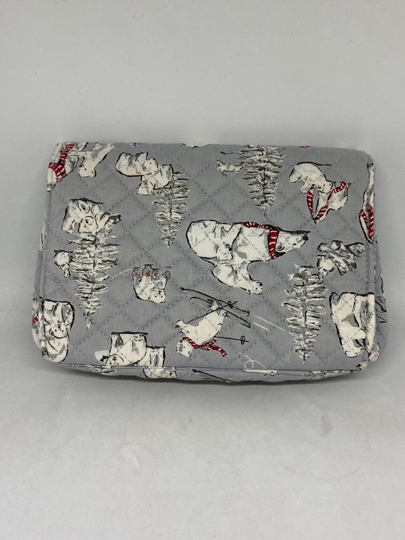 Vera Bradley Polar Bear design makeup bag, brush … - image 2