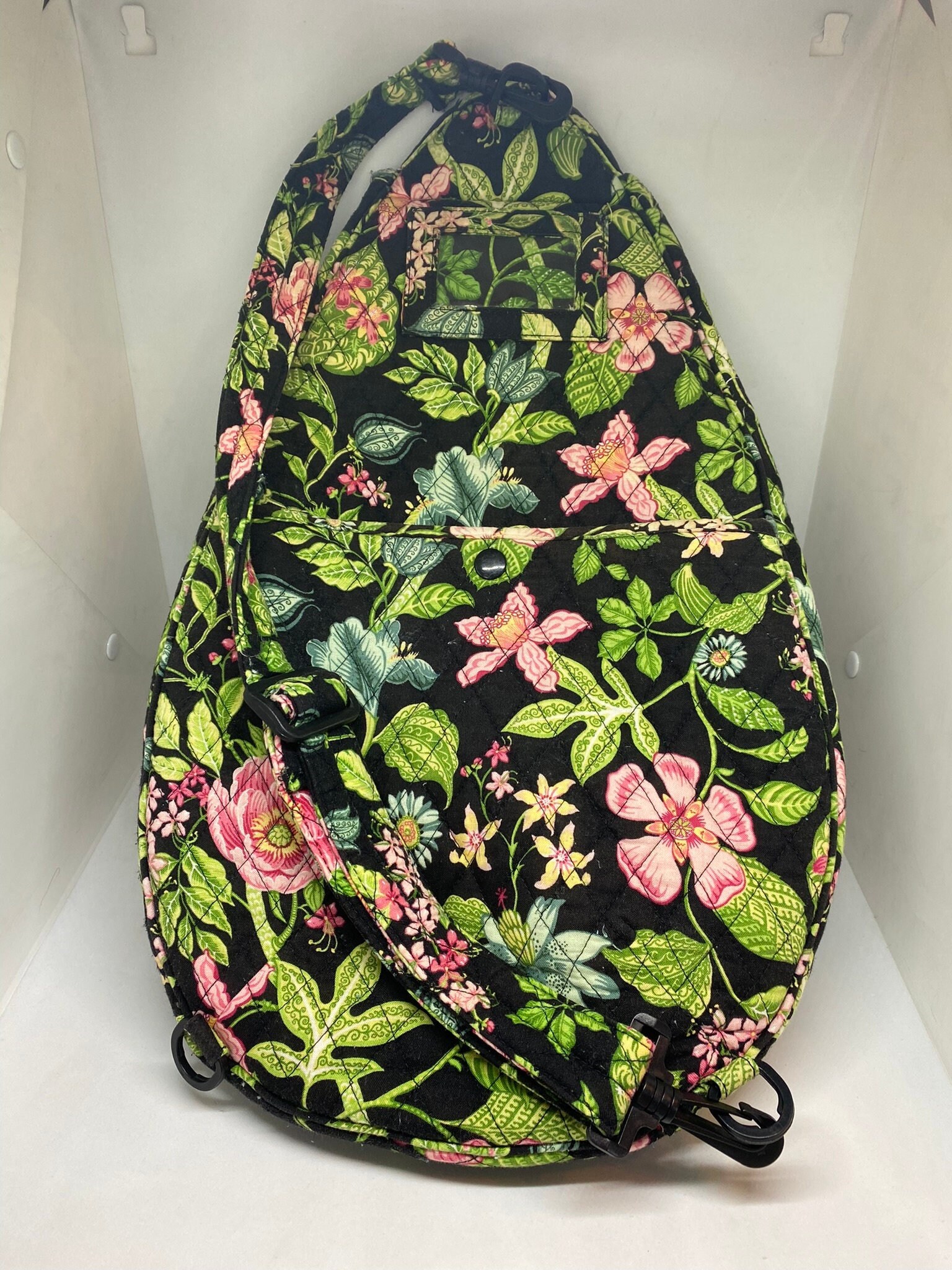 Vera Bradley Vintage Tennis Racket Carrier Pickleball Squash Racquetball W id Display Full Zip Back Rear Pocket Adj Shoulder Strap Etsy
