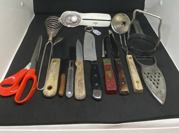 Kitchen Collection, Kuhn Rikon Opener, Barclay Forge Parer, Cuisinart  Sudoku Knife, Vegetable Peeler, Wooden Handled Spreader, Lefty Scissor 